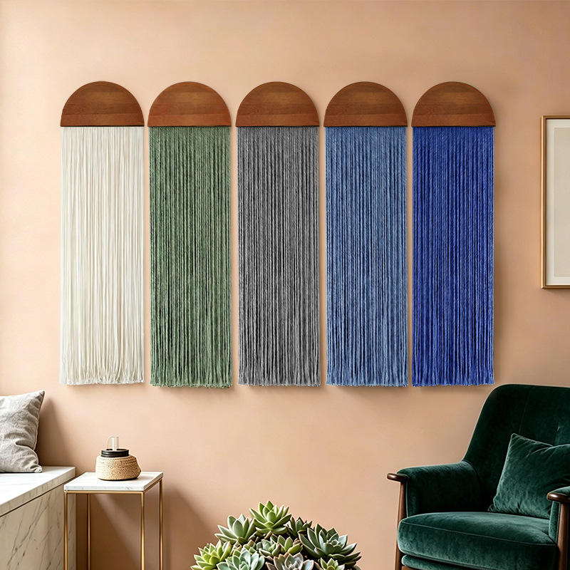 Macrame Wall Hanging - قطعة ديكور جدارية منسوجة يدويًا بتصميم