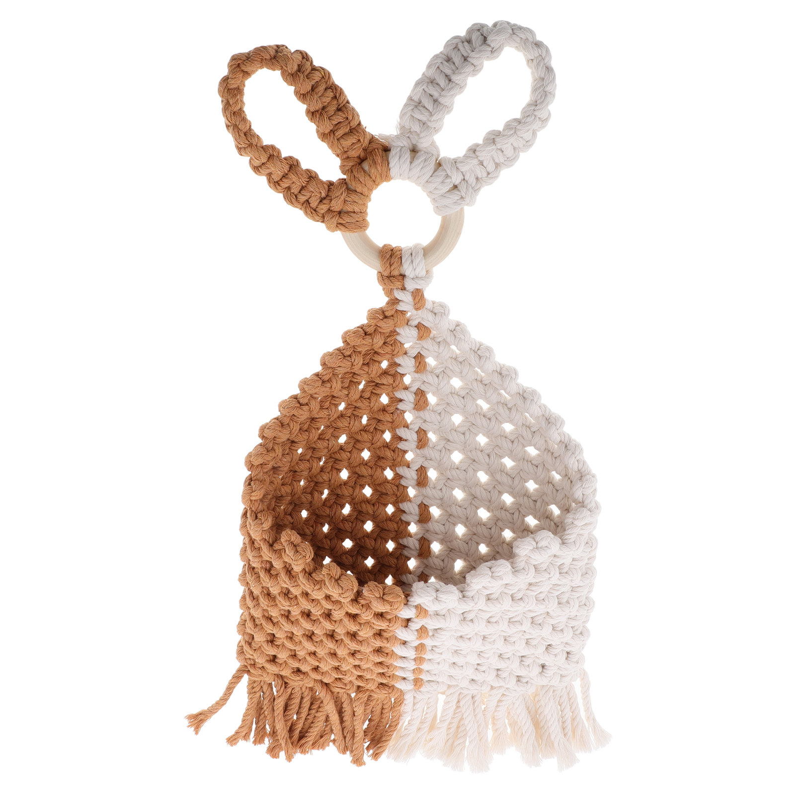 Macrame Wall Hanging - حامل نباتات معلق على الحائط منسوج
