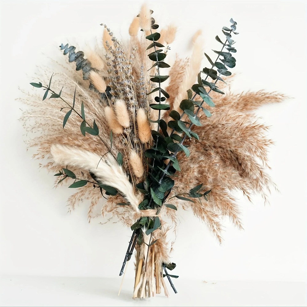 Dried Flower Bouquet - 80 قطعة باقة الزهور المجففة الطبيعية