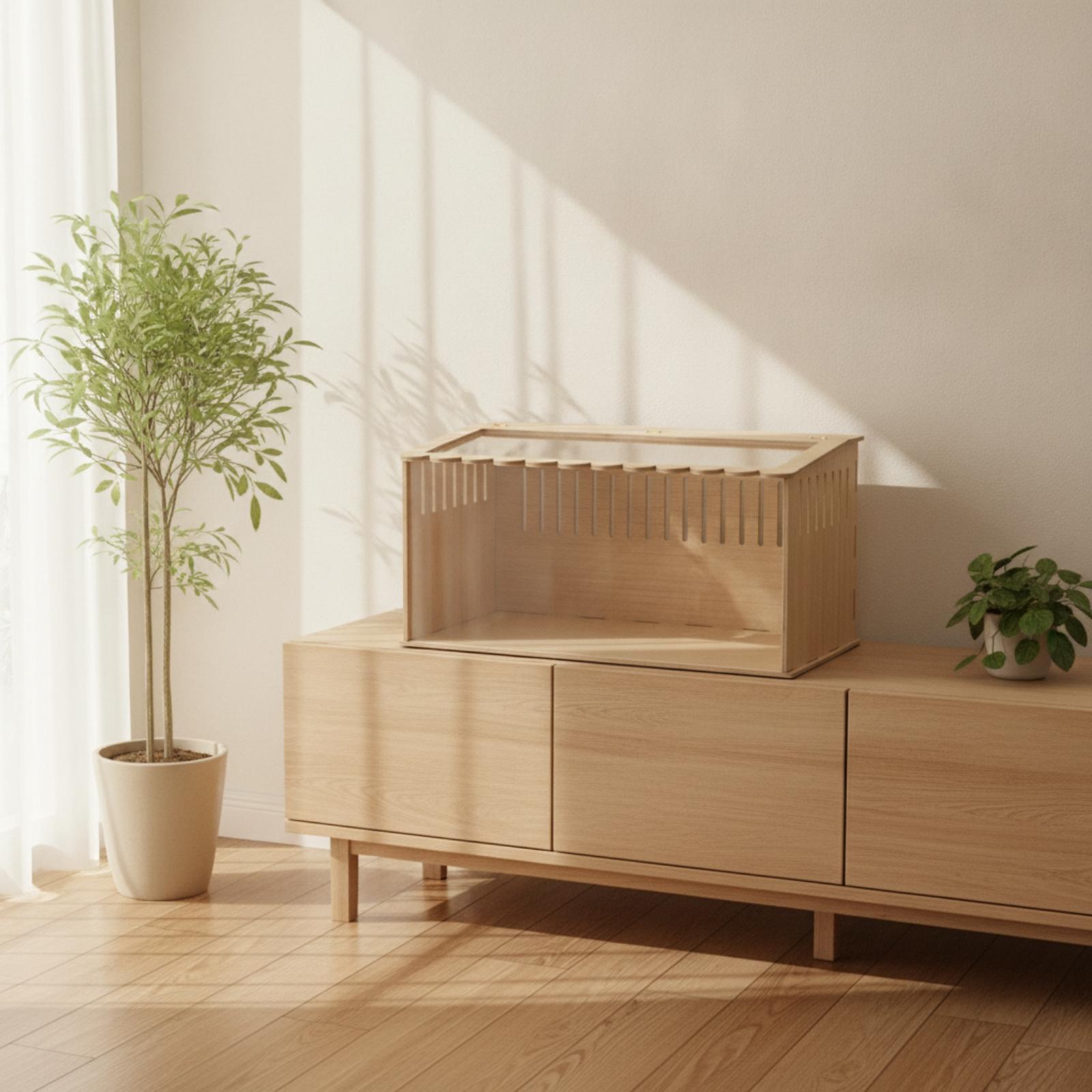 Home Decor Habitat - بيت صغير للحيوانات مصنوع من الخشب