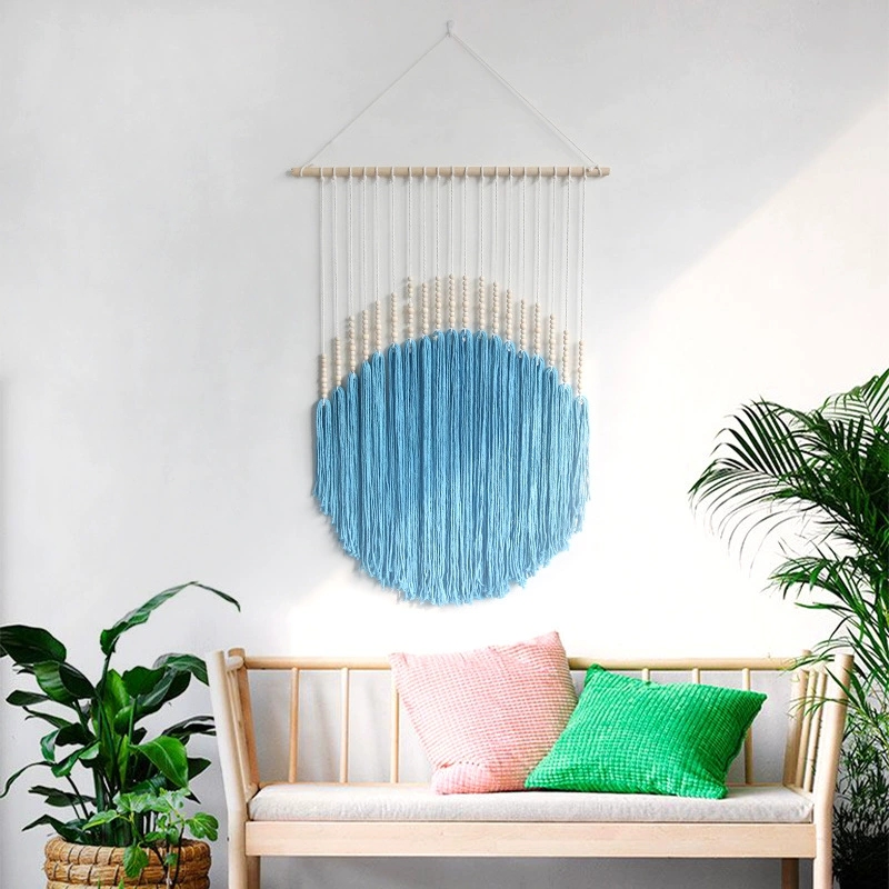 Macrame Wall Hanging - نصف دائرة مكرامية الجدار الشنق الملونة