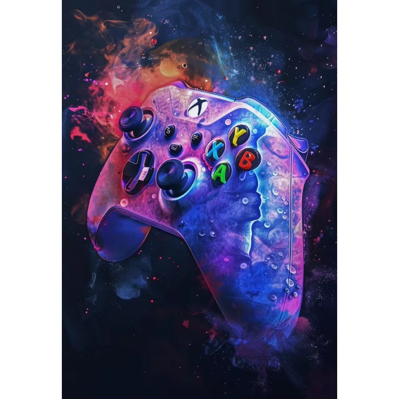 Home Decor Xbox Games - لوحات فنية بألوان مائية نيون لألعاب