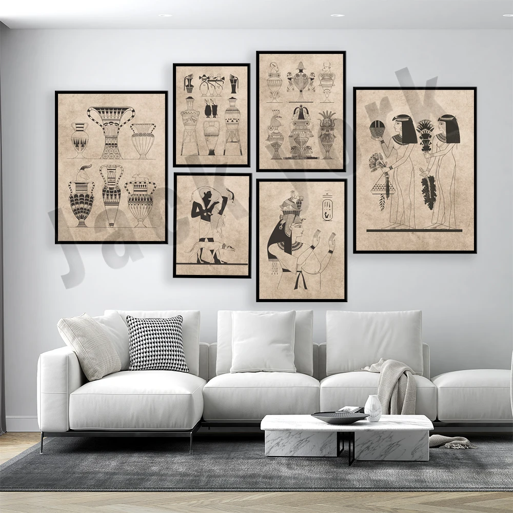 Vintage ancient egypt poster,  - مراجعة Home Decor Egypt وسعره