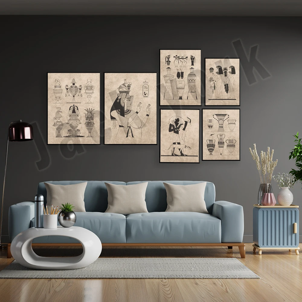 Vintage ancient egypt poster,  - مراجعة Home Decor Egypt وسعره
