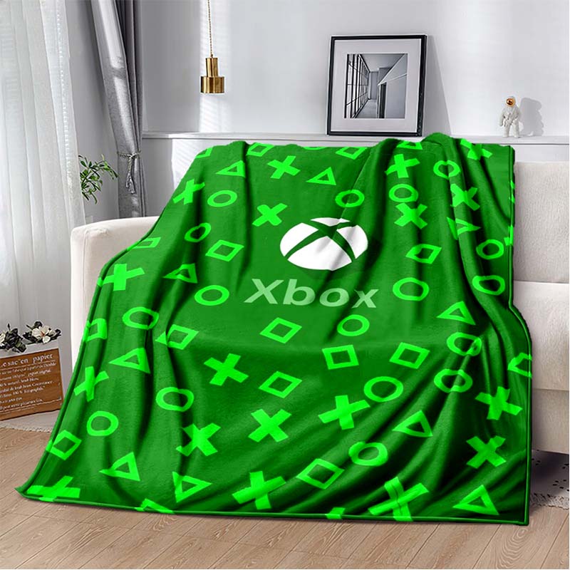 بطانية فلانيل مطبوعة برمز ألعا - مراجعة Home Decor Xbox Games وسعره