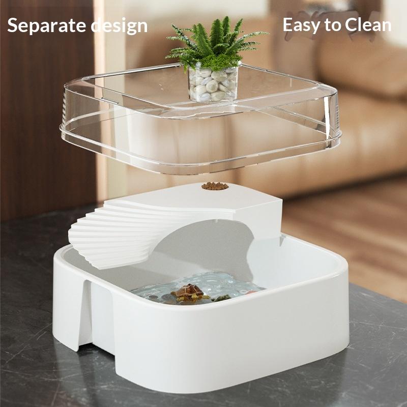 صندوق شفاف لتربية السلاحف مع م - مراجعة Home Decor Habitat وسعره