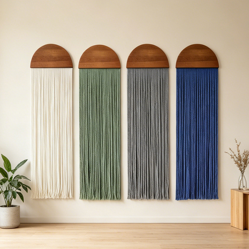 قطعة ديكور جدارية منسوجة يدويً - مراجعة Macrame Wall Hanging وسعره
