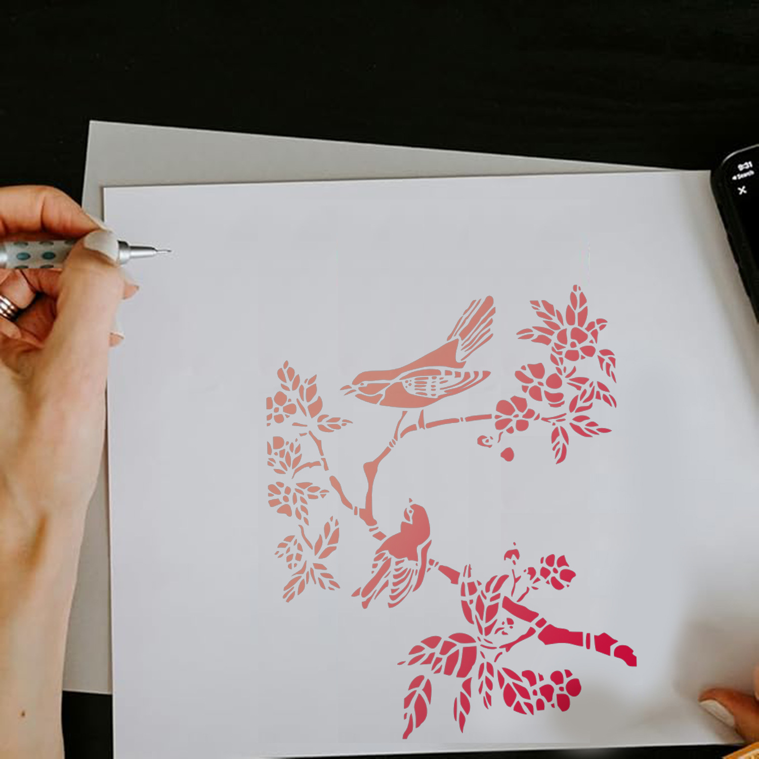 قوالب رسم الزهور القابلة لإعاد - مراجعة Home Decor Wallpaper وسعره