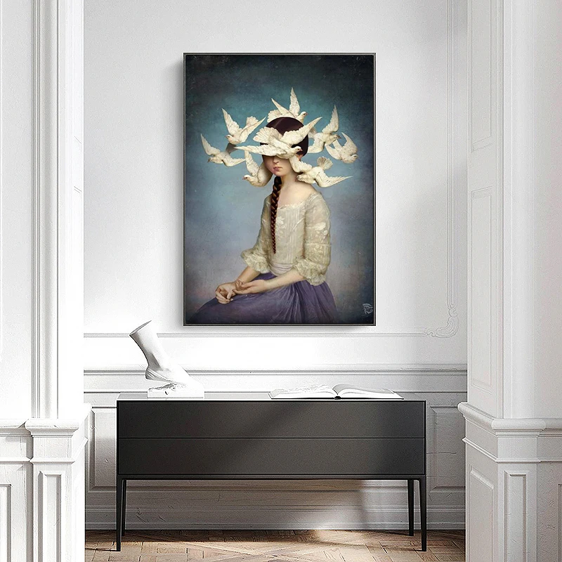 لوحة فنية عصرية بدون إطار على  - مراجعة Home Decor Niche وسعره