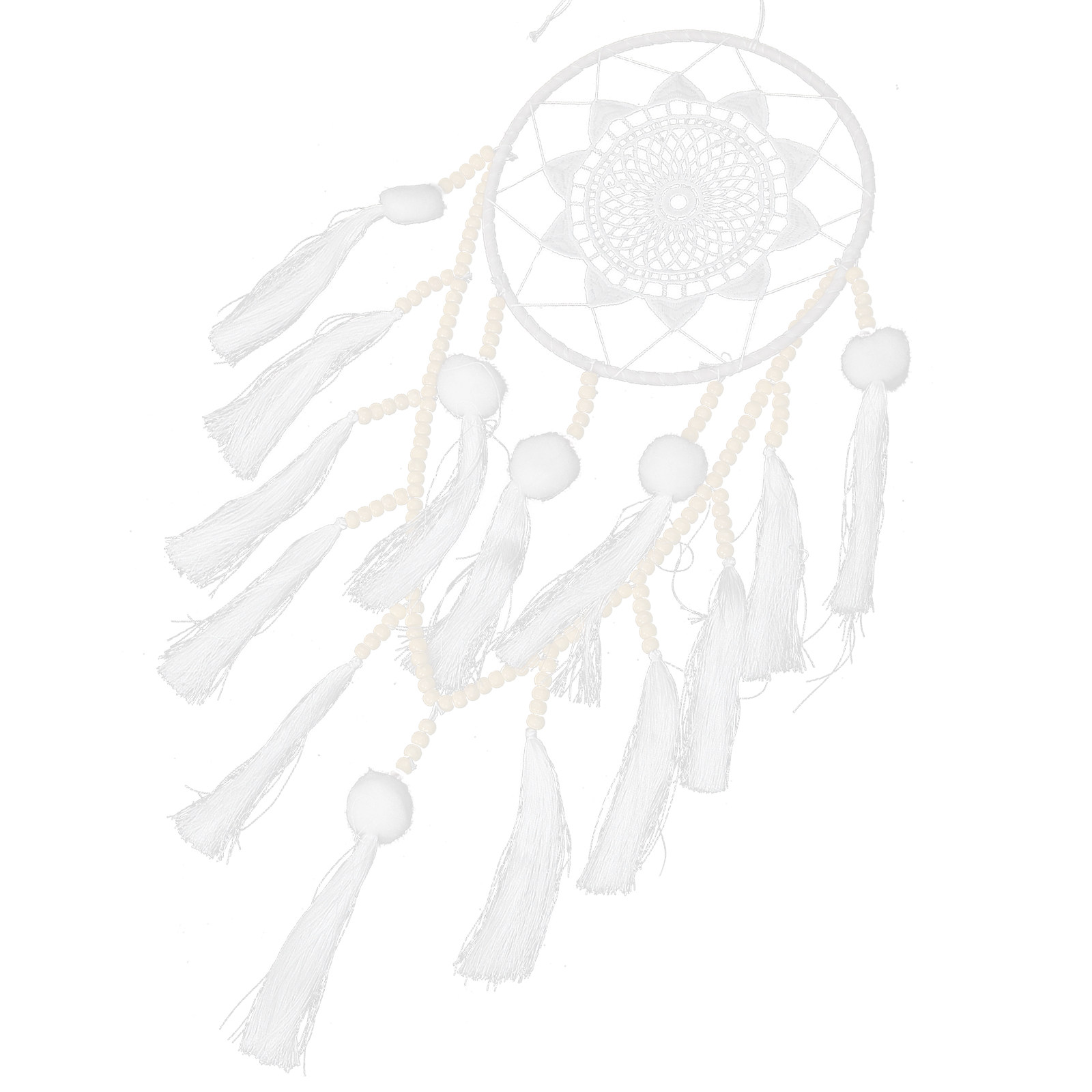 ماسك أحلام كبير أبيض اللون بتص - مراجعة Macrame Wall Hanging وسعره
