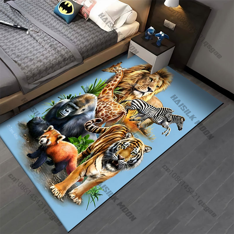 سجادة بتصميم حيوانات برية في ب - مراجعة Home Decor Habitat وسعره