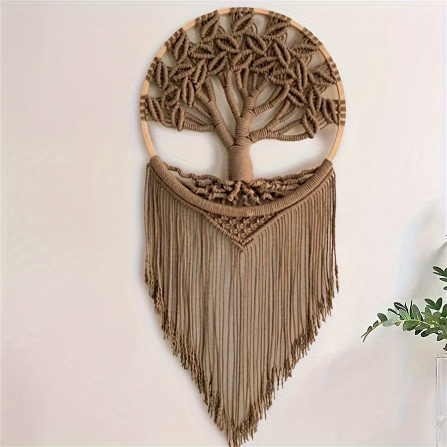 شجرة الحياة مكرمة الجدار شنقا  - مراجعة Macrame Wall Hanging وسعره