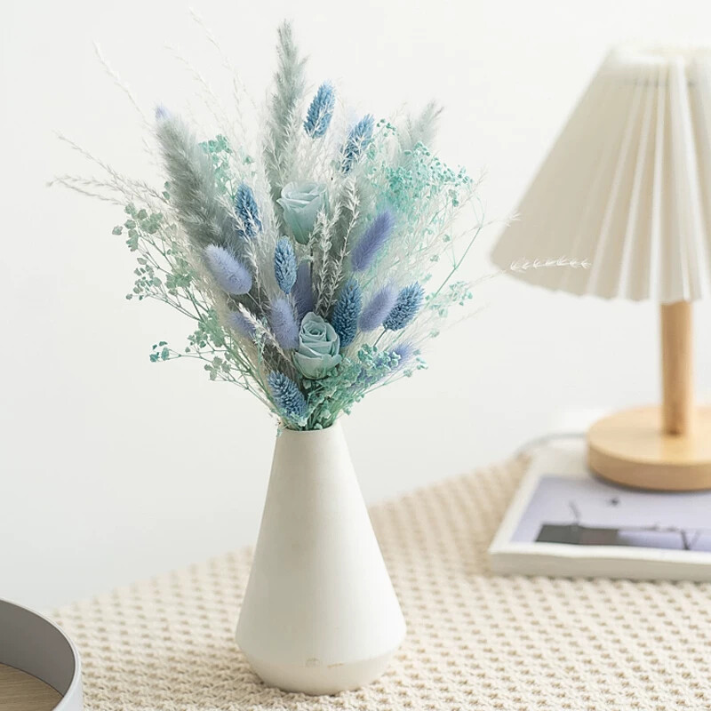 الحفاظ على ذيل أرنب الورد القص - مراجعة Dried Flower Bouquet وسعره