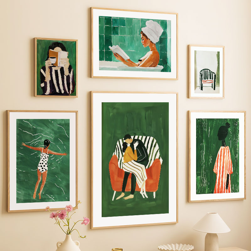 الأخضر مخطط فتاة كتاب حوض استح - مراجعة Home Decor Niche وسعره
