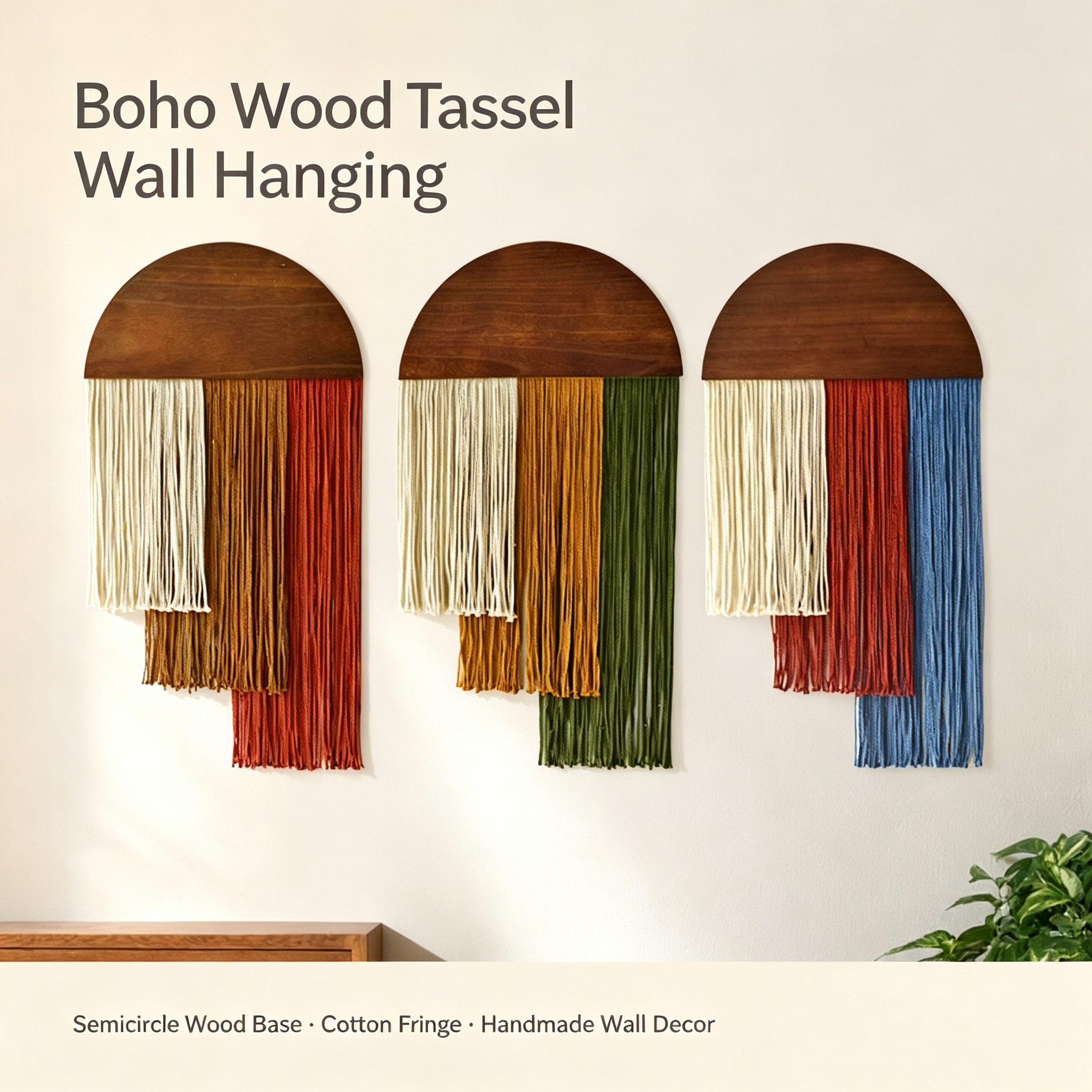 ديكور جداري بوهيمي من الماكرام - مراجعة Macrame Wall Hanging وسعره