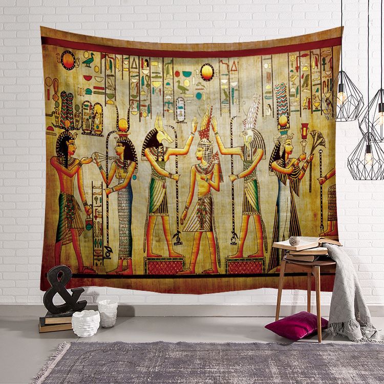 نسيج جداري مصري قديم أصفر اللو - مراجعة Home Decor Egypt وسعره