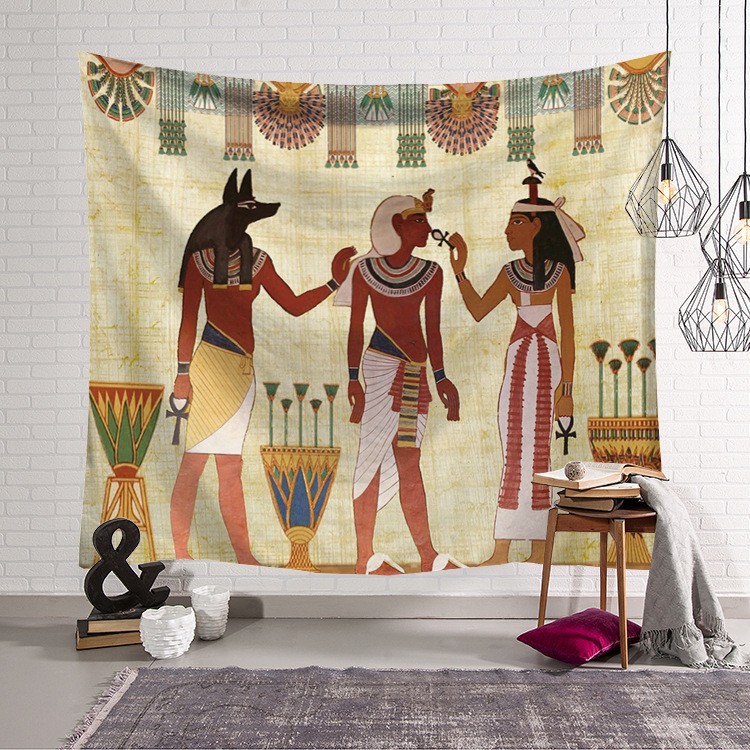 نسيج جداري مصري قديم أصفر اللو - مراجعة Home Decor Egypt وسعره
