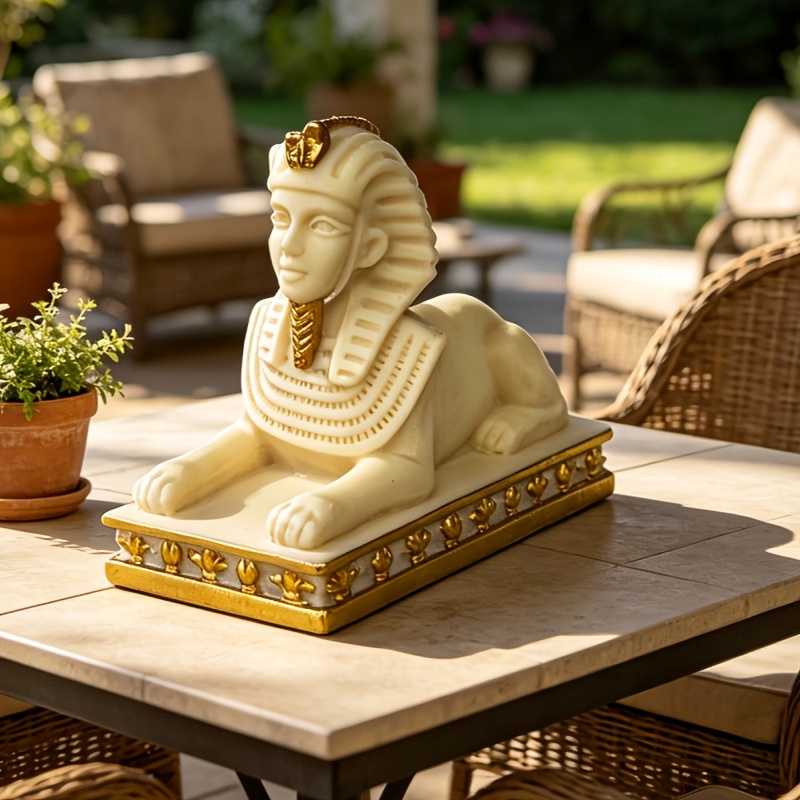 تمثال أبو الهول المصري المطلي  - مراجعة Home Decor Egypt وسعره