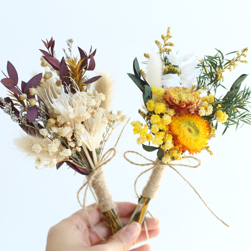 باقة زهور مجففة طبيعية صغيرة م - مراجعة Dried Flower Bouquet وسعره