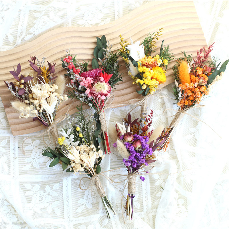 باقة زهور مجففة طبيعية صغيرة م - مراجعة Dried Flower Bouquet وسعره