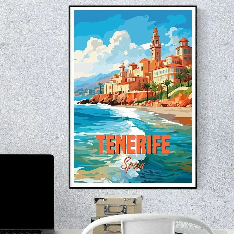 ملصق سفر وطباعة لوحة قماشية ،  - مراجعة Home Decor Egypt وسعره