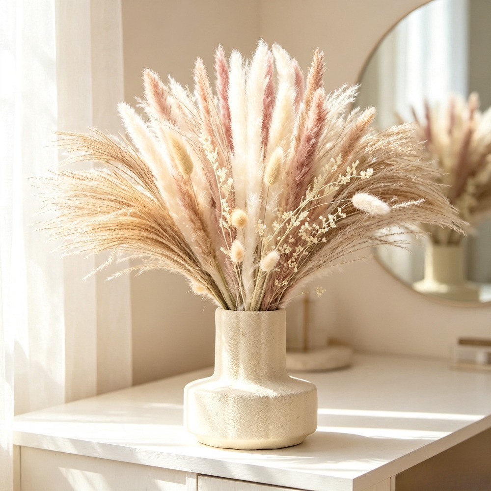 باقات زهور مجففة، مناسبة لهداي - مراجعة Dried Flower Bouquet وسعره