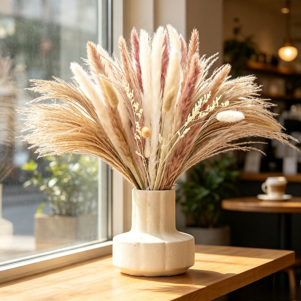 باقات زهور مجففة، مناسبة لهداي - مراجعة Dried Flower Bouquet وسعره