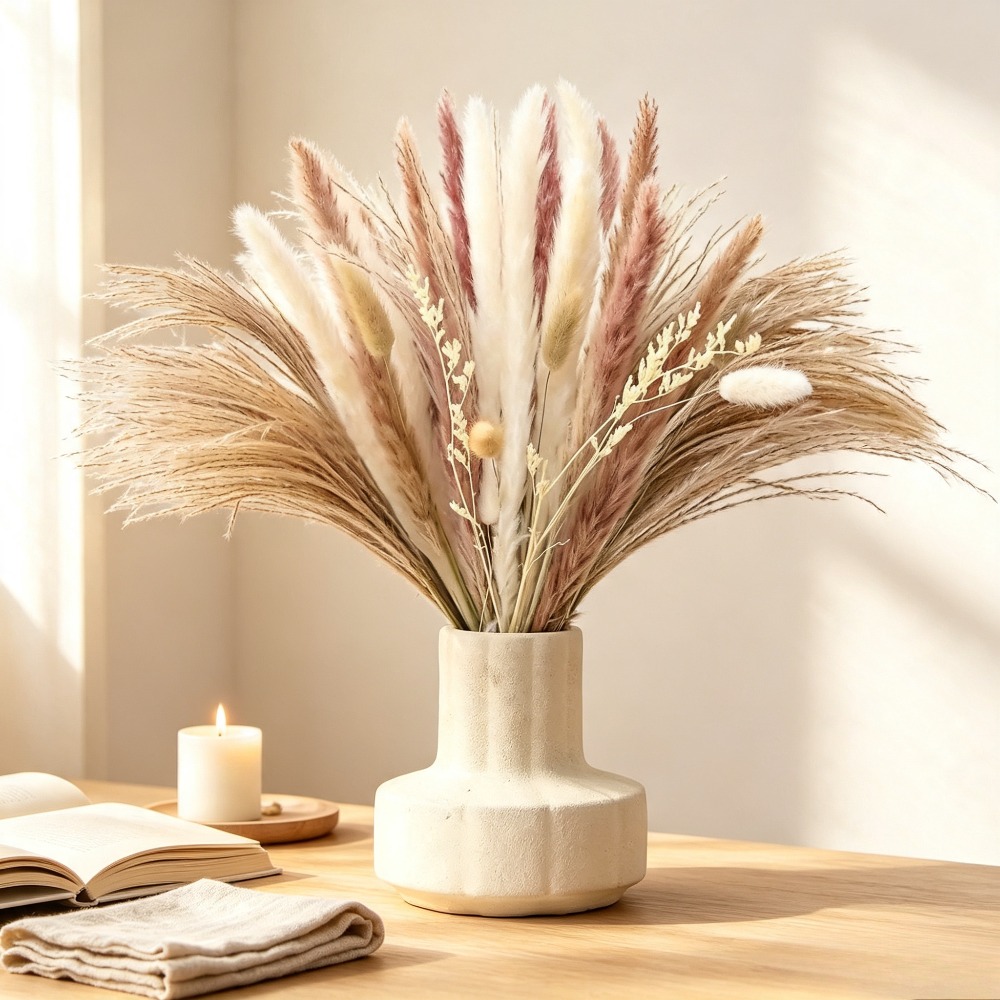 باقات زهور مجففة، مناسبة لهداي - مراجعة Dried Flower Bouquet وسعره