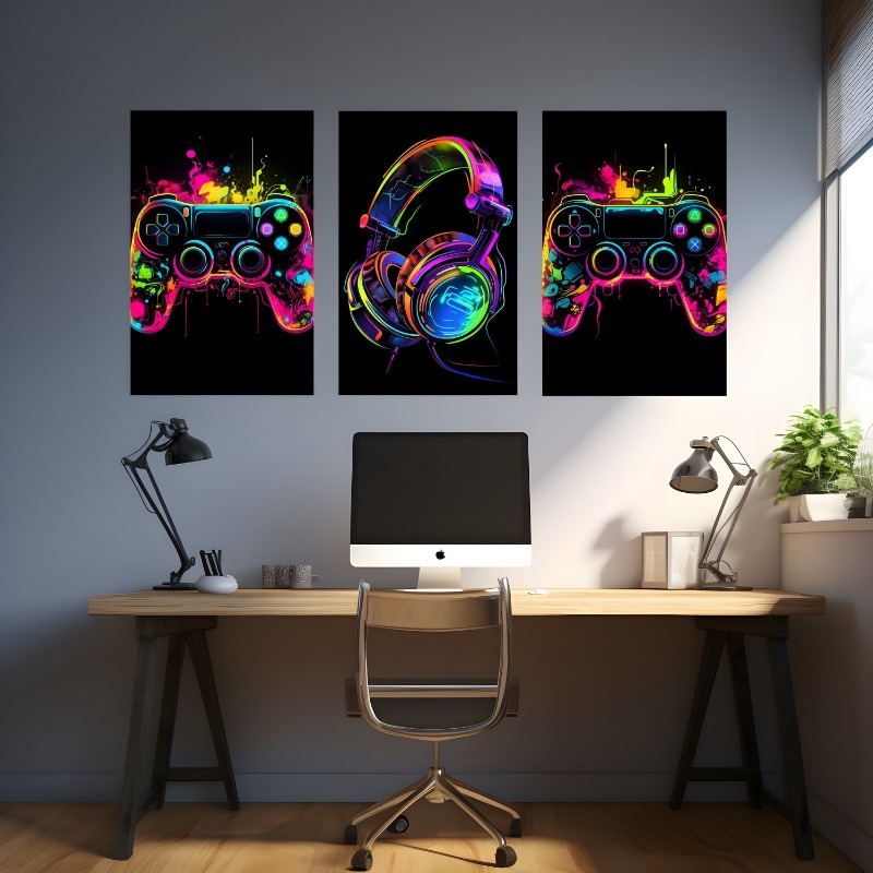 الألوان المائية النيون لعبة في - مراجعة Home Decor Xbox Games وسعره